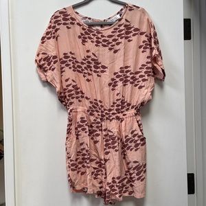 Fighting Eel / Ava Sky Pink Fish Print Romper S